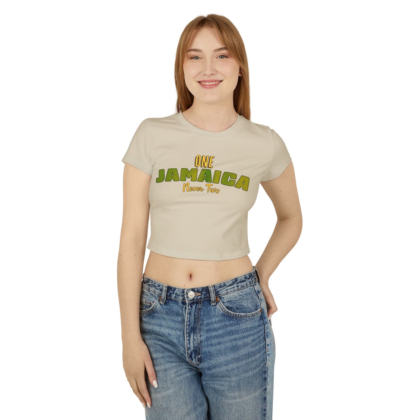 One Jamaica Women's Baby Tee - Fun & Trendy Cropped T-Shirt for Summer Vibes