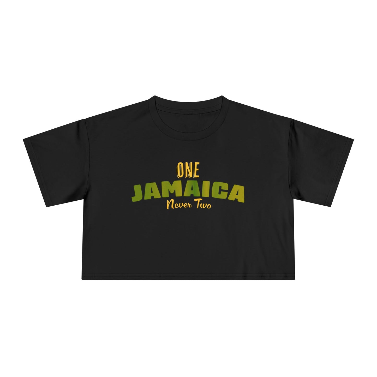 One Jamaica Women's Crop Tee - Stylish Summer Top for Island Lovers
