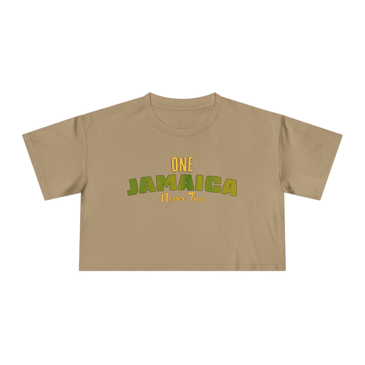 One Jamaica Women's Crop Tee - Stylish Summer Top for Island Lovers