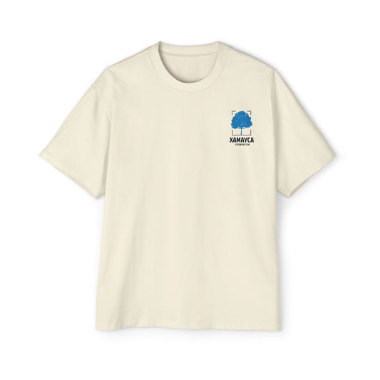 Men's Heavy Oversized Tee - 'One Jamaica, Never Two' Graphic T-Shirt