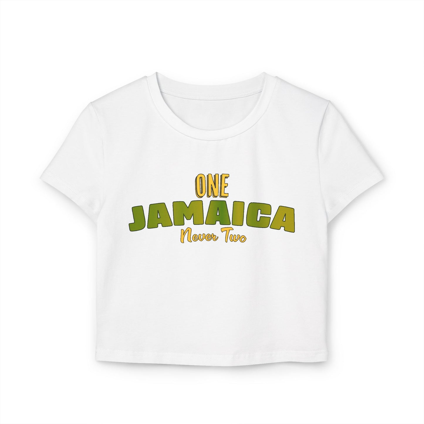 One Jamaica Women's Baby Tee - Fun & Trendy Cropped T-Shirt for Summer Vibes