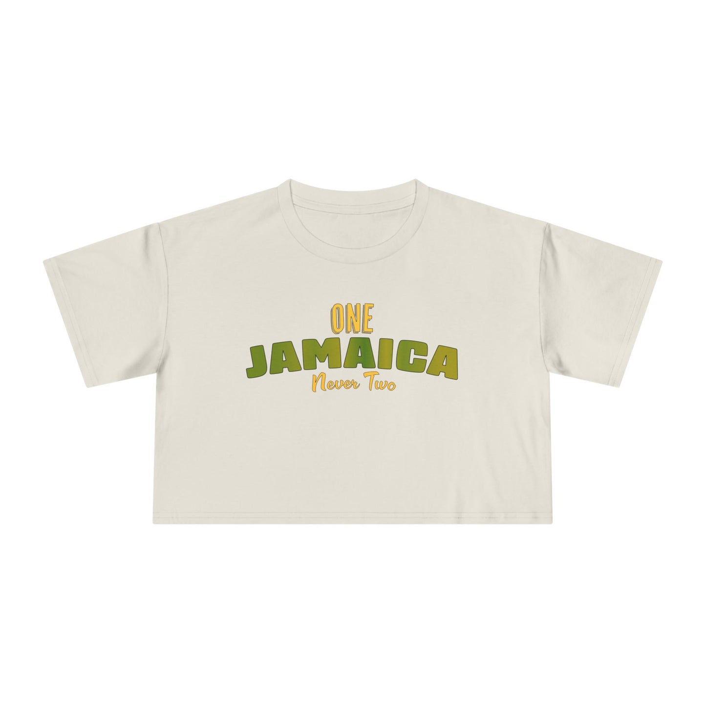 One Jamaica Women's Crop Tee - Stylish Summer Top for Island Lovers