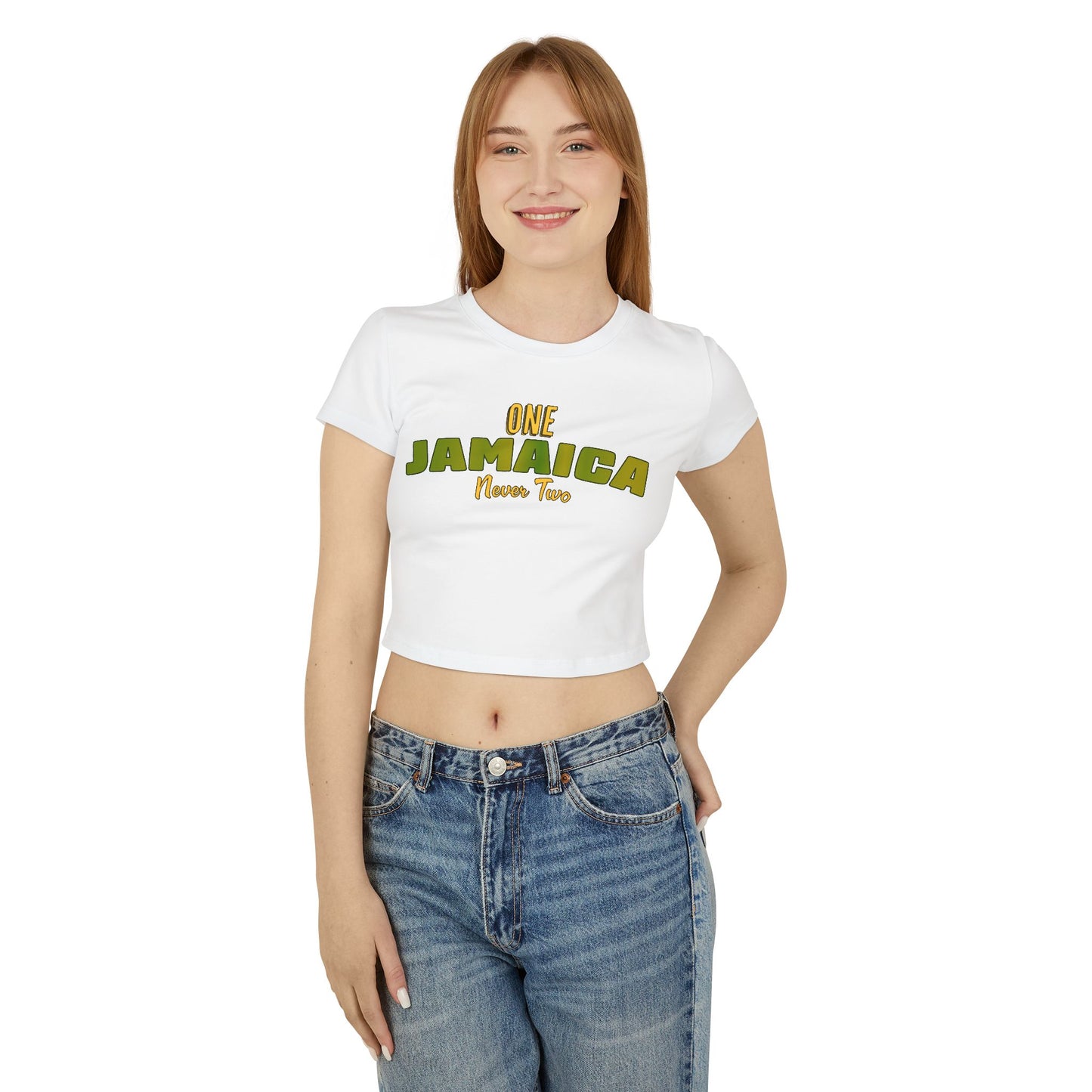 One Jamaica Women's Baby Tee - Fun & Trendy Cropped T-Shirt for Summer Vibes