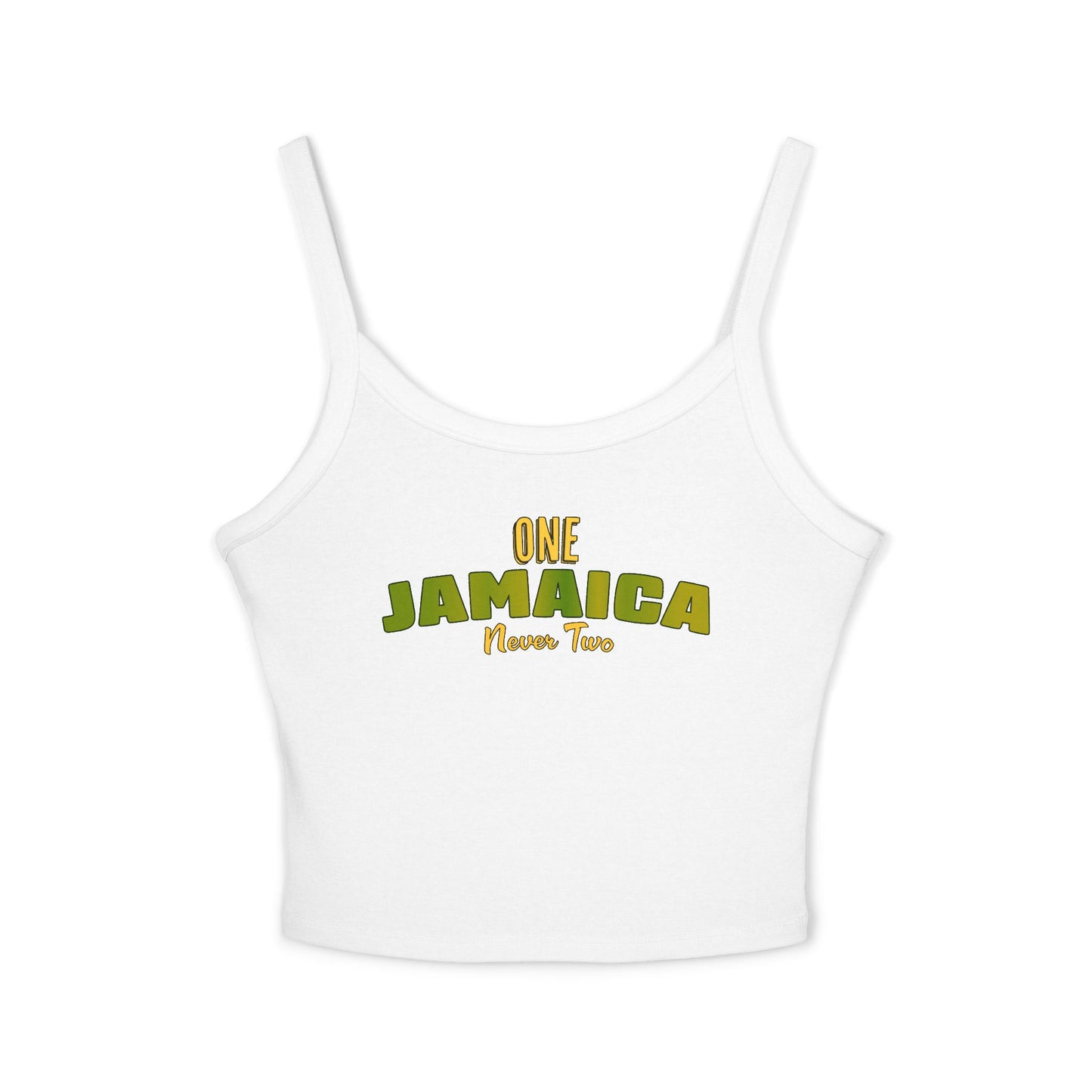 One Jamaica Women's Spaghetti Strap Tank Top - Summer Vibes Apparel