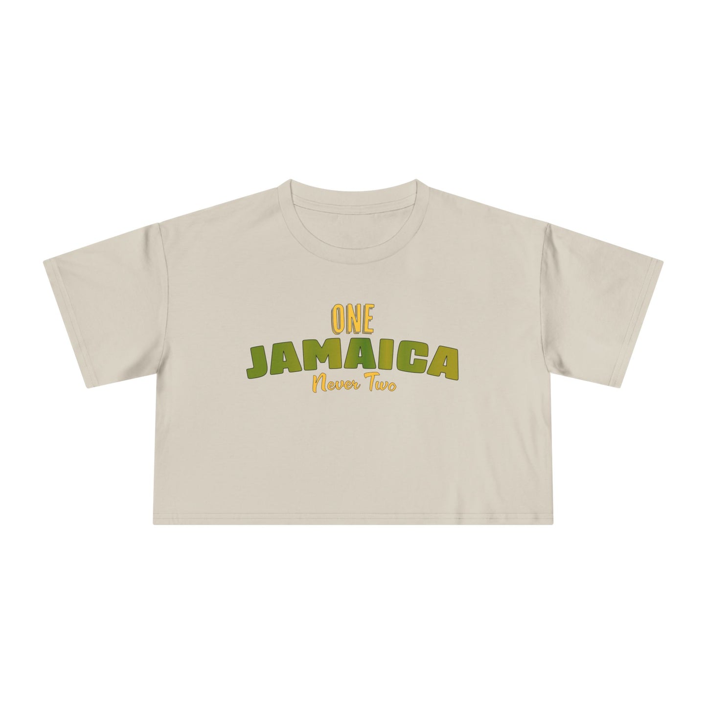 One Jamaica Women's Crop Tee - Stylish Summer Top for Island Lovers