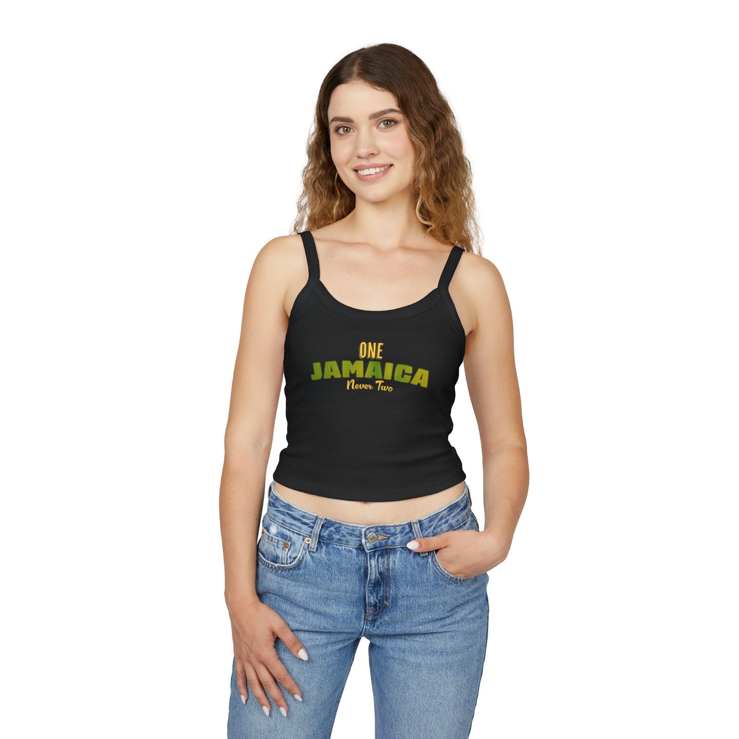 One Jamaica Women's Spaghetti Strap Tank Top - Summer Vibes Apparel