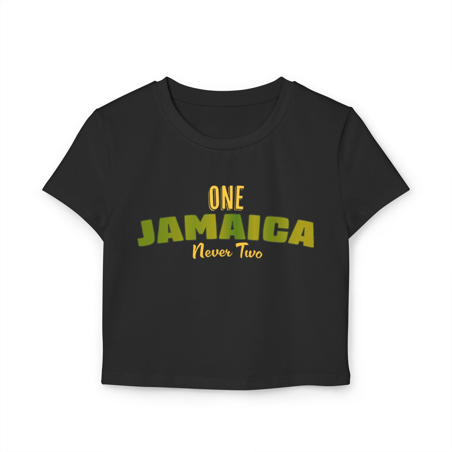 One Jamaica Women's Baby Tee - Fun & Trendy Cropped T-Shirt for Summer Vibes