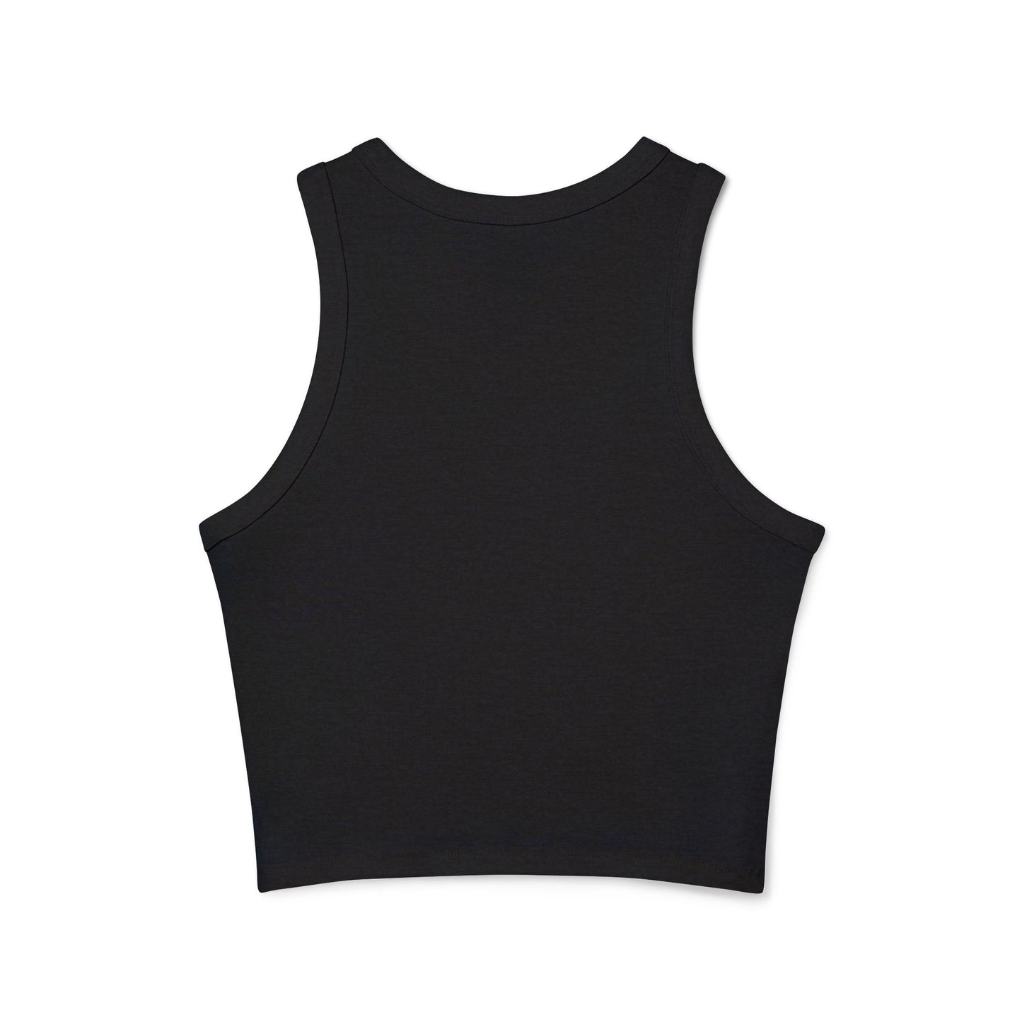 One Jamaica Racer Tank Top - Women’s Micro Rib Crop Top for Summer Vibes