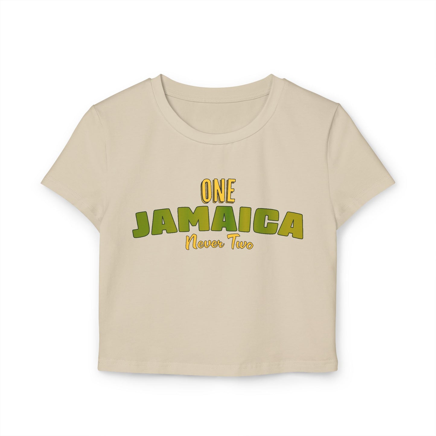 One Jamaica Women's Baby Tee - Fun & Trendy Cropped T-Shirt for Summer Vibes