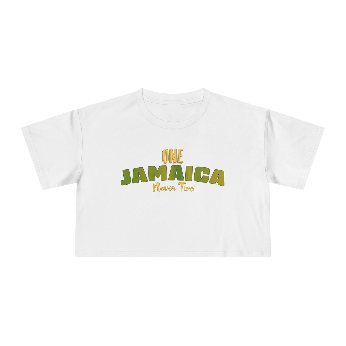 One Jamaica Women's Crop Tee - Stylish Summer Top for Island Lovers